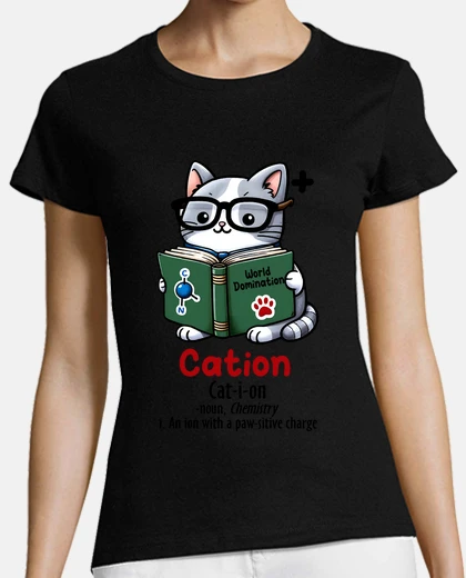 T-shirt catione gatto scientifico