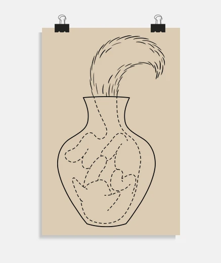 Poster catplant black sand poster