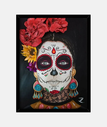 Quadro catrina malen tela d&#39;arte