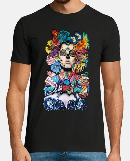 T-shirt Catrina multicolor Katrina Calaca Hallo