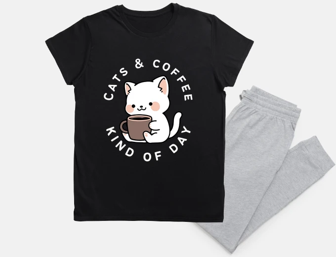 Pyjama Cats and Coffee Kind of Day