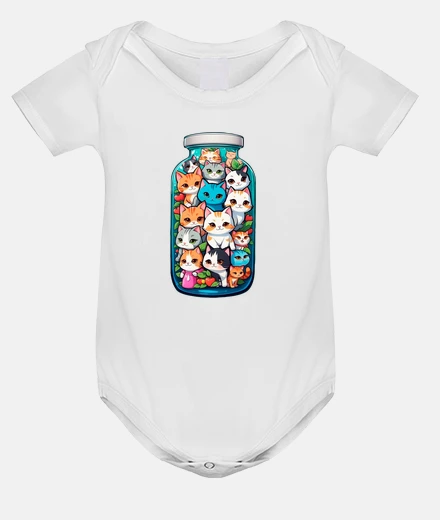 Kids cats in a jar trendy fashion baby bodysuit onesie