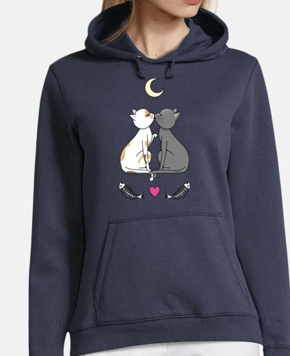 Hoodie cats in lovers kawaii