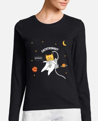 Catstronaut cute astronaut cat flying t shir. tostadora