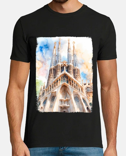 T-shirt cattedrale della sagrada familia barcel