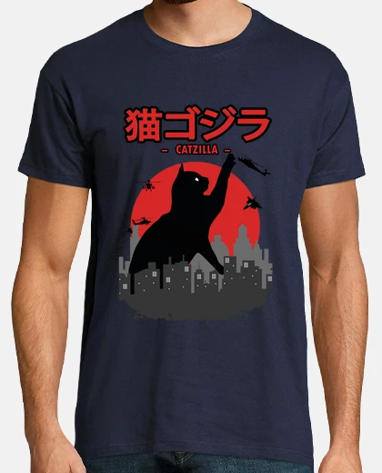 T-shirt catzilla - gatto ozilla