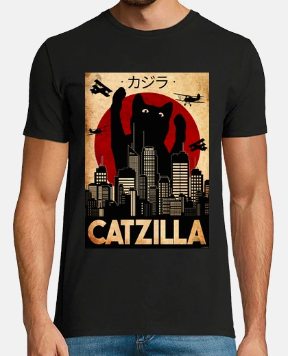 T-shirt catzilla - king of cats