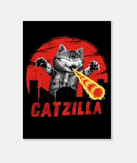 Lienzo Catzilla