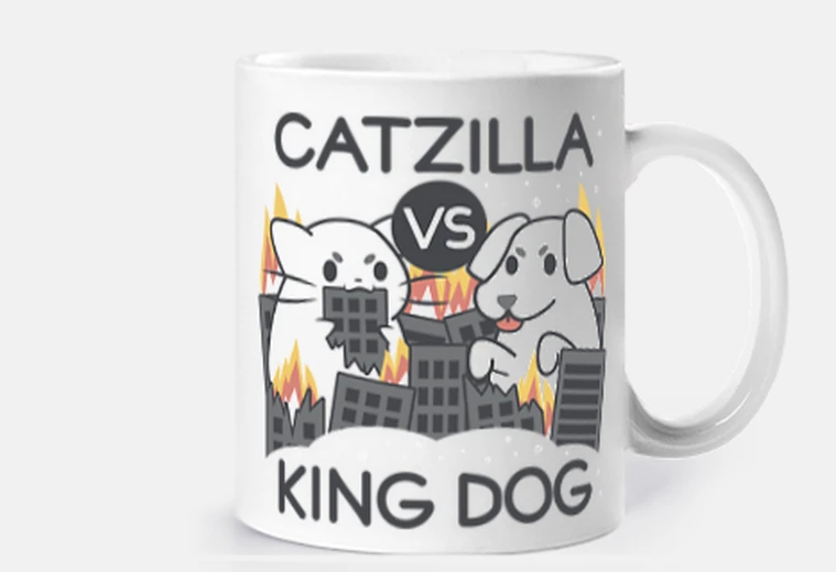 Cup catzilla vs king dog