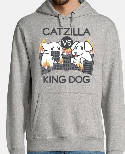 Sudadera Catzilla vs king dog