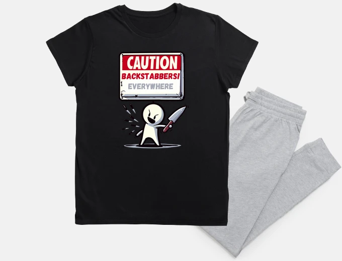 Pyjama Caution backstabbers everywhere
