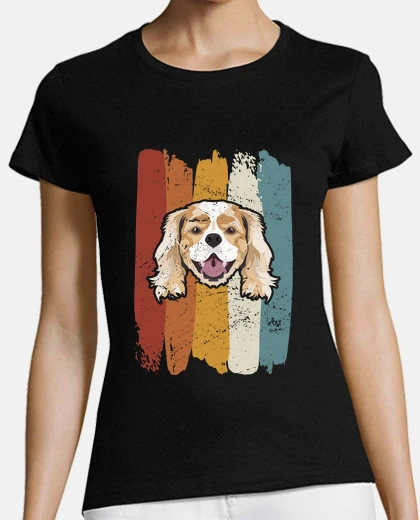 Tee-shirt Cavalier King Charles Spaniel souriant