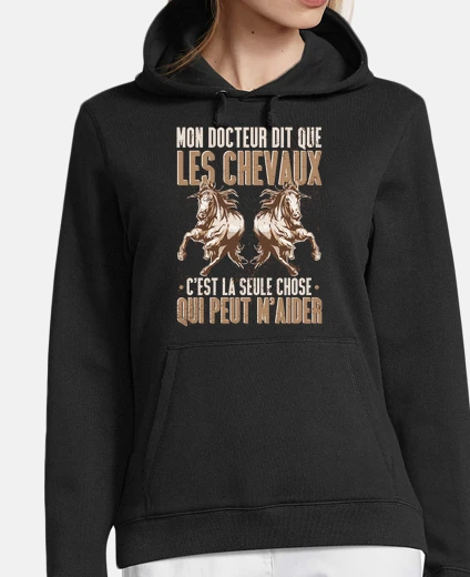 Felpa cavalli umorismo idea regalo cavallo