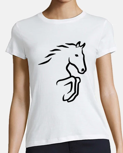 T-shirt cavallo che salta
