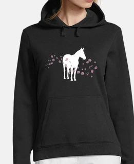 cavallo e fiori di ciliegio