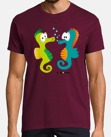 T-shirt cavallucci marini uomo