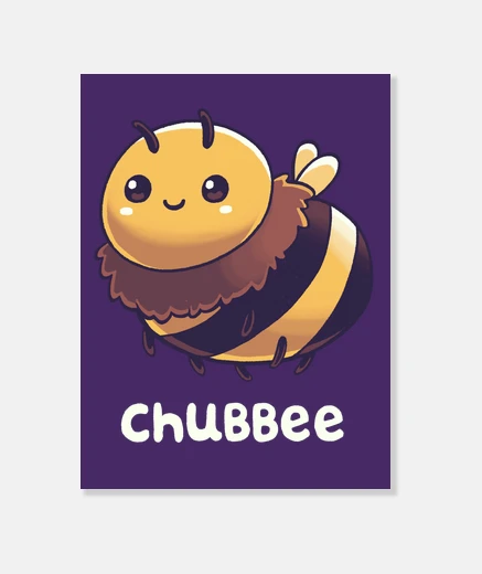 Stampa cavedano bee paffuto ape anima les