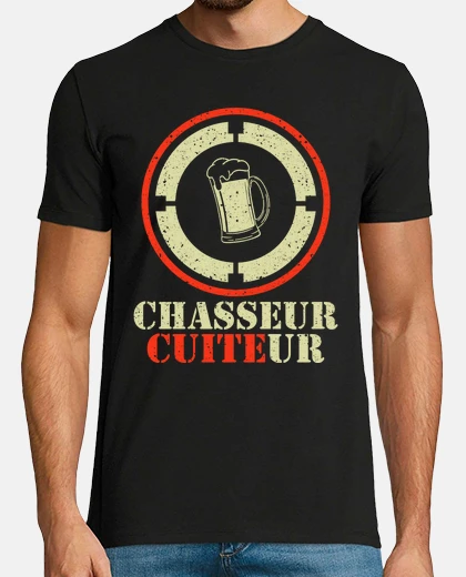 Camiseta cazador cocinero humor caza papá
