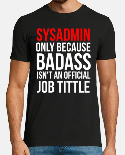 T-shirt cazzuto sysadmin