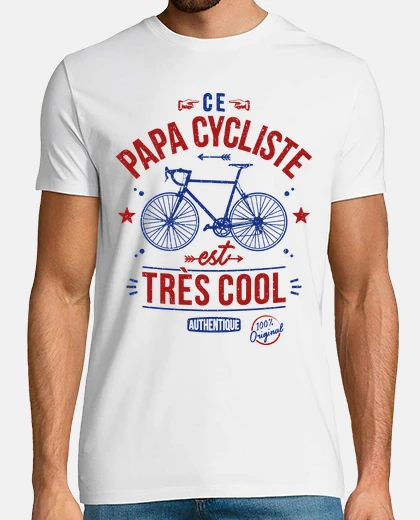 Tee-shirt Ce papa cycliste est très cool