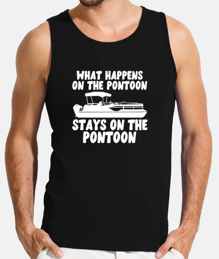 Tee-shirt ce qui se passe sur le ponton reste sur