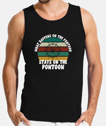 Tee-shirt ce qui se passe sur le ponton reste sur