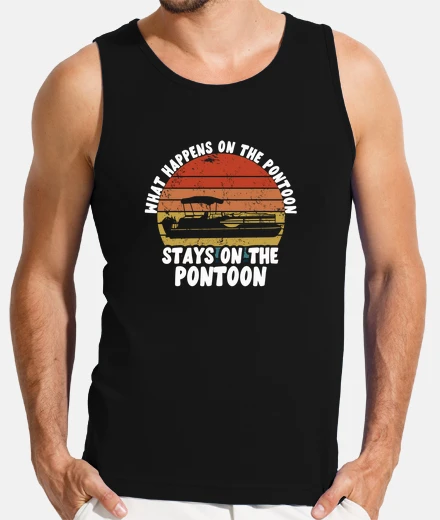 Tee-shirt ce qui se passe sur le ponton reste sur