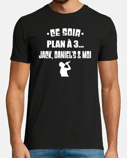 Tee-shirt Ce soir plan à 3 t-shirt apéro