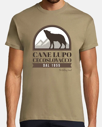 T-shirt cecoslovacco canna lupo stemma m / c uomo