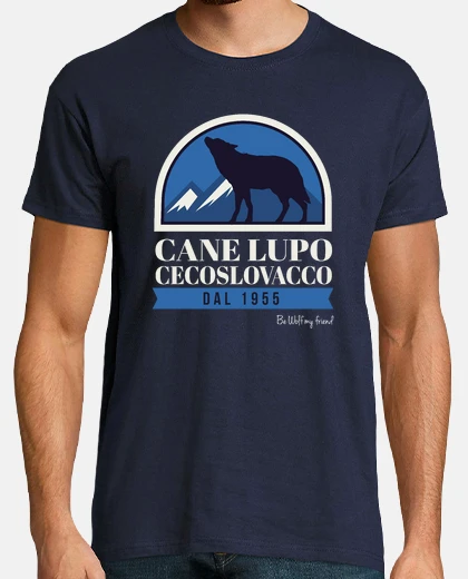 T-shirt cecoslovacco canna lupo stemma m / c uomo