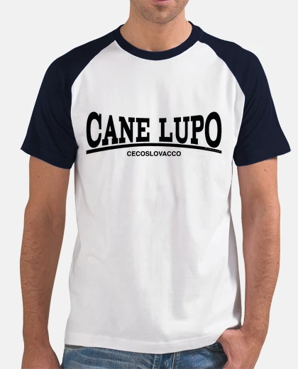 T-shirt cecoslovacco lupo canna palestra b / c uomo