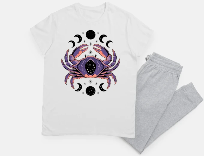 Pyjama Celestial Cancer Crab with Moons