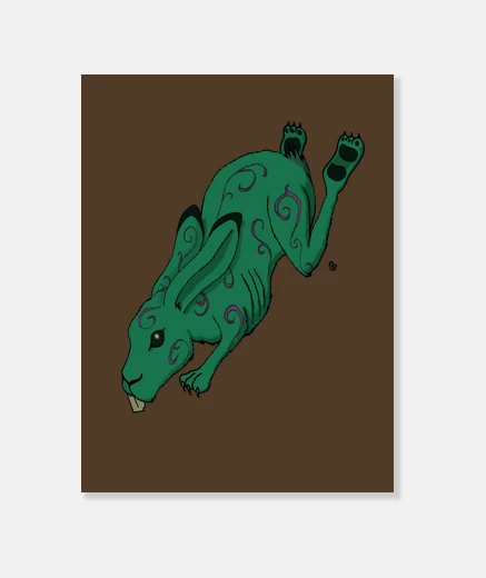 Wall celtic hare
