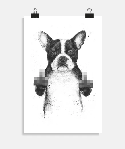 Poster censored dog