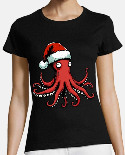 Tee-shirt céphalopode poulpe de Noël