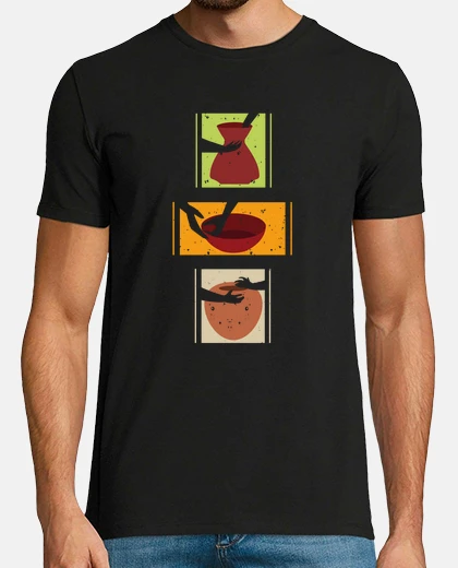 Tee-shirt céramique rétro four poterie love r
