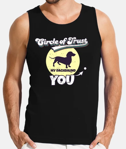 T-shirt cerchio di fiducia amante del bassotto 