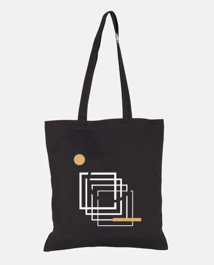 Sac cercles et carrés abstraits
