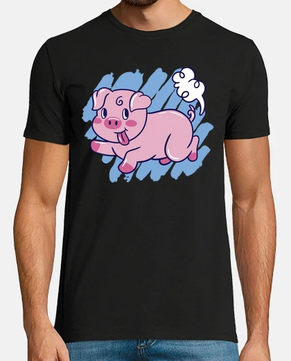 Camiseta cerdito tirando pedos pedo medicina de cerdo