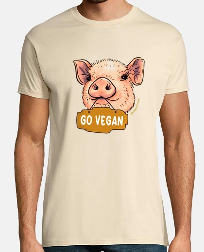 Camiseta Cerdo adorable - Go vegan