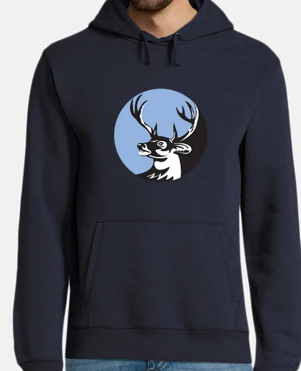 Sweat cerf de Virginie cerf buck tête cercle 