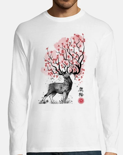 Tee-shirt cerf sakura