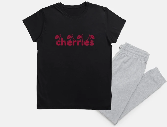Pyjama Cerises fruit rouge