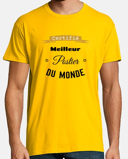 Tee-shirt Certifié meilleur postier du monde