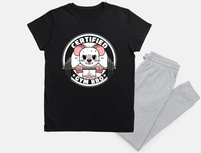 Pyjama Certified Gym Bro Gym Workout Gym Humor WeightLifting Gym