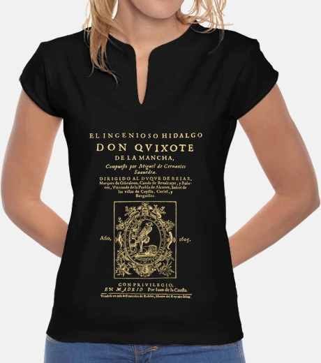 T-shirt cervantes. don quixote (dark tees)