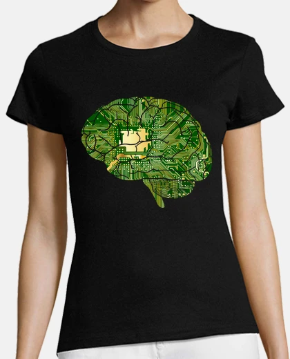 Tee-shirt cerveau de codeur informatique geek