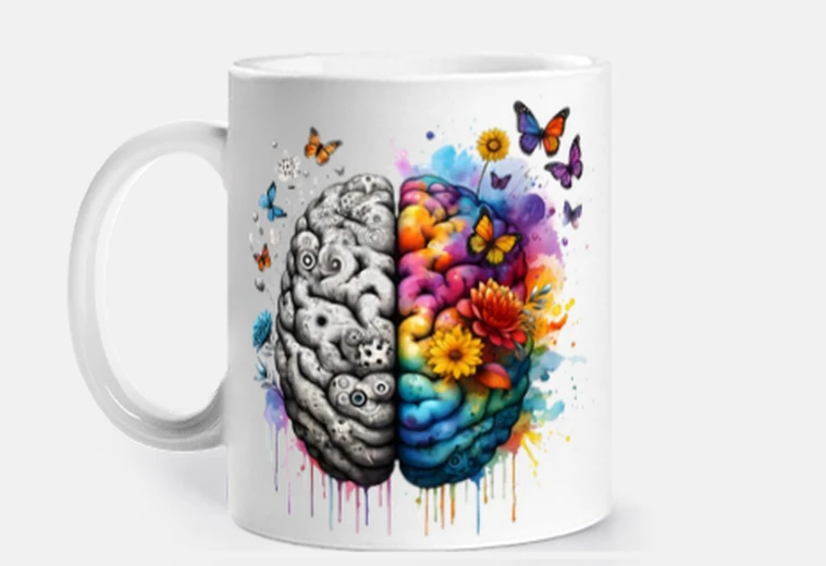 Mug Cerveau humain en bonne santé tasse café thé 