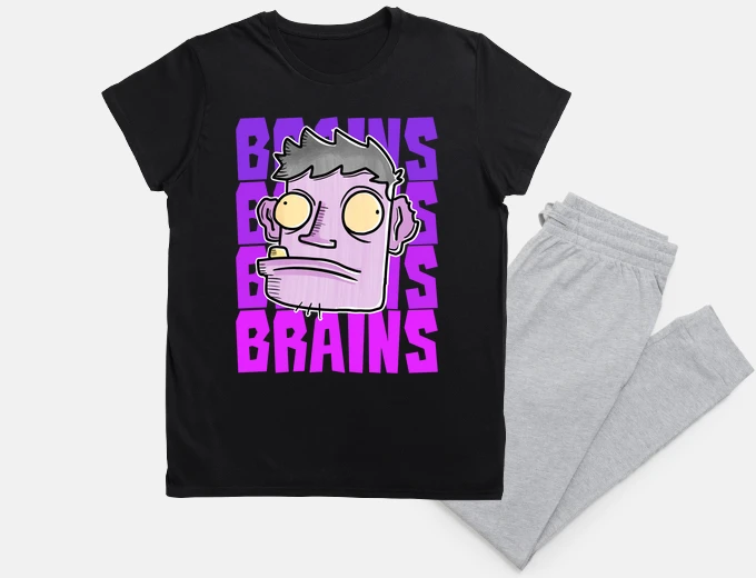 Pigiama cervelli di zombie