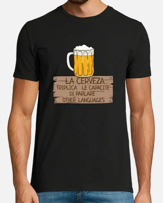 Camiseta cerveza frase graciosa laTostadora